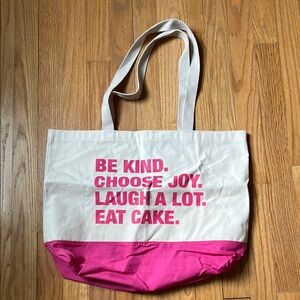 The Shop Forward - 4things Pink and White Tote Bag